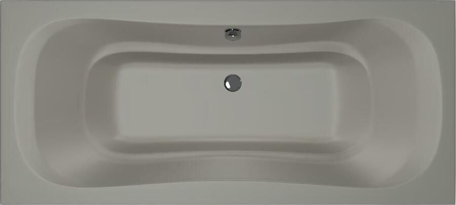 Xenz Ligbad Inbouw Nassau Rechthoek 1-2 Persoons Duobad 90x200x49cm Acryl Cement Mat met Poten - Foto 3