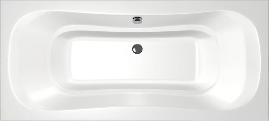 Xenz Ligbad Inbouw Nassau Rechthoek 1-2 Persoons Duobad 90x200x49cm Acryl Wit Hoogglans met Poten - Foto 5
