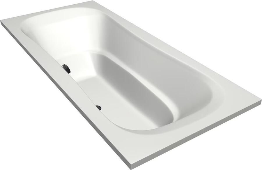 Xenz Ligbad Inbouw Nassau Rechthoek 1-2 Persoons Duobad 90x200x49cm Acryl Wit Hoogglans met Poten - Foto 3