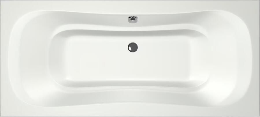 Xenz Ligbad Inbouw Nassau Rechthoek 1-2 Persoons Duobad 90x200x49cm Acryl Edelweiss Mat met Poten - Foto 4