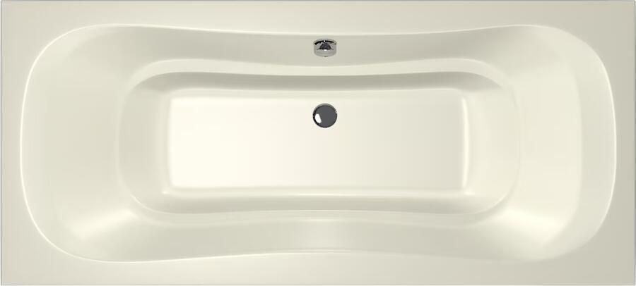 Xenz Ligbad Inbouw Nassau Rechthoek 1-2 Persoons Duobad 90x200x49cm Acryl Pergamon Hoogglans met Poten - Foto 3