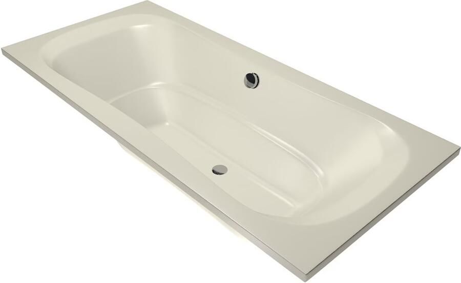 Xenz Ligbad Inbouw Nassau Rechthoek 1-2 Persoons Duobad 90x200x49cm Acryl Pergamon Hoogglans met Poten - Foto 2
