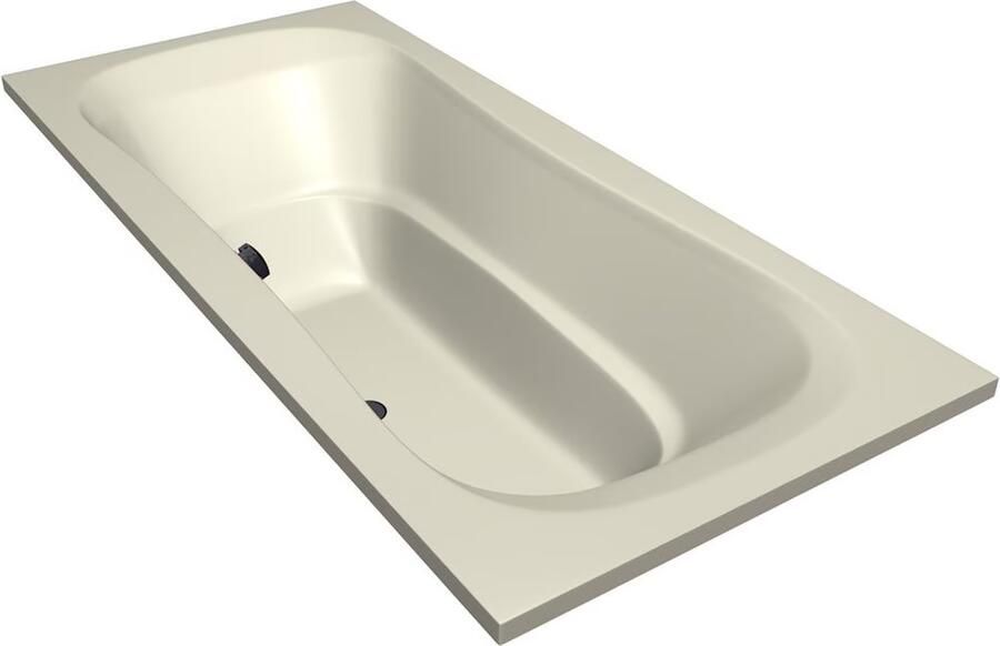 Xenz Ligbad Inbouw Nassau Rechthoek 1-2 Persoons Duobad 90x200x49cm Acryl Pergamon Hoogglans met Poten - Foto 1