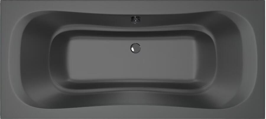 Xenz Ligbad Inbouw Nassau Rechthoek 1-2 Persoons Duobad 90x200x49cm Acryl Ebony Zwart Mat met Poten - Foto 3