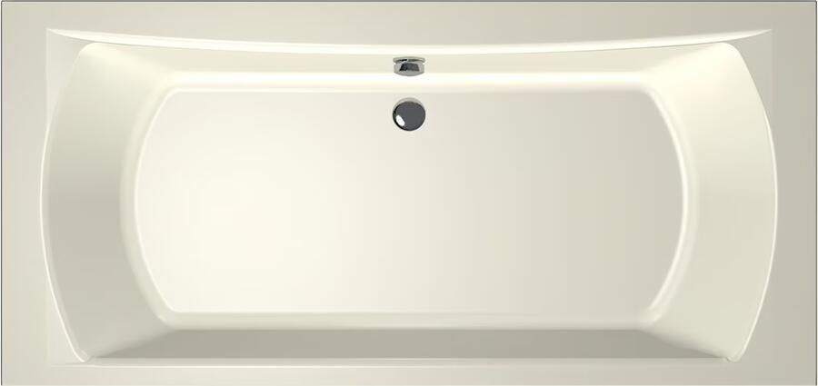 Xenz Ligbad Robijn | Inbouw | 190x90 cm | Incl.Badafvoer | Met overloop | Acryl | Pergamon glans - Foto 3