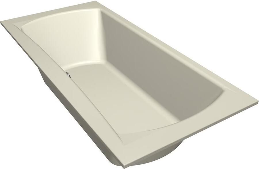 Xenz Ligbad Robijn | Inbouw | 190x90 cm | Incl.Badafvoer | Met overloop | Acryl | Pergamon glans - Foto 2