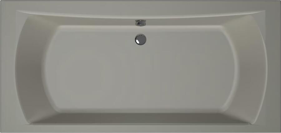 Xenz Ligbad Robijn | Inbouw | 190x90 cm | Incl.Badafvoer | Met overloop | Acryl | Cement mat - Foto 2