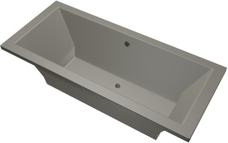 Xenz Ligbad Inbouw Society Rechthoek 1-2 Persoons Duobad 90x200x50cm Acryl Bahama Beige Hoogglans met Poten - Foto 6