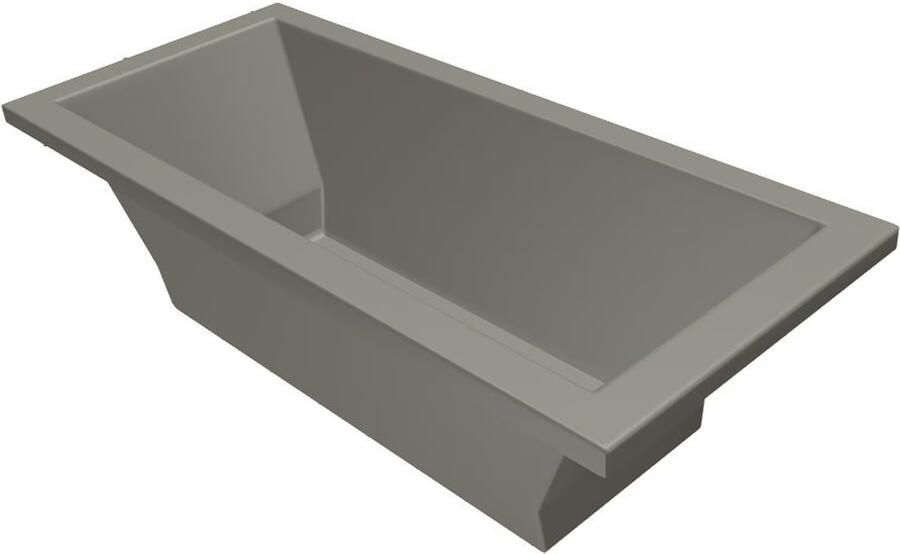 Xenz Ligbad Inbouw Society Rechthoek 1-2 Persoons Duobad 90x200x50cm Acryl Bahama Beige Hoogglans met Poten - Foto 8