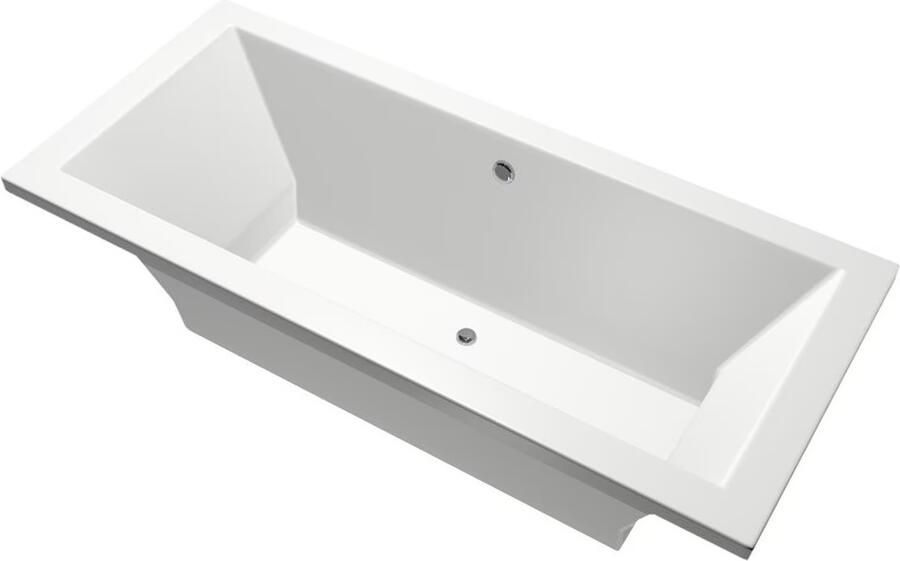 Xenz Ligbad Inbouw Society Rechthoek 1-2 Persoons Duobad 90x200x50cm Acryl Bahama Beige Hoogglans met Poten - Foto 7