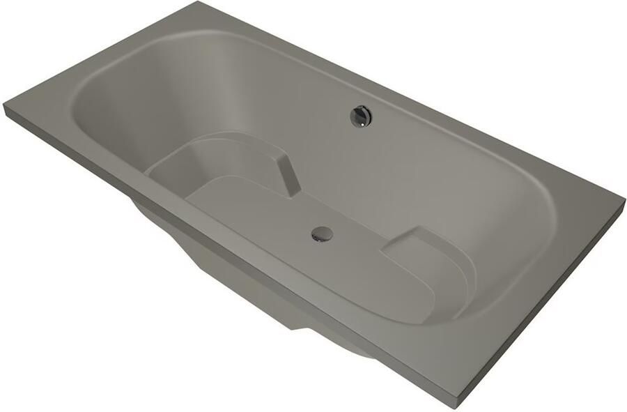 Xenz Ligbad Inbouw Tanga Rechthoek 1-2 Persoons Duobad 90x180x48cm Acryl Cement Mat met Poten - Foto 2