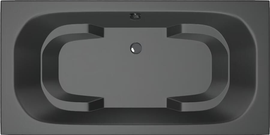Xenz Tanga ligbad 180x90x48cm met poten zonder afvoer Acryl Ebony mat (mat zwart antraciet) 6920-29 - Foto 4