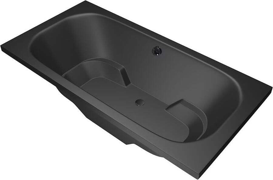 Xenz Tanga ligbad 180x90x48cm met poten zonder afvoer Acryl Ebony mat (mat zwart antraciet) 6920-29 - Foto 3