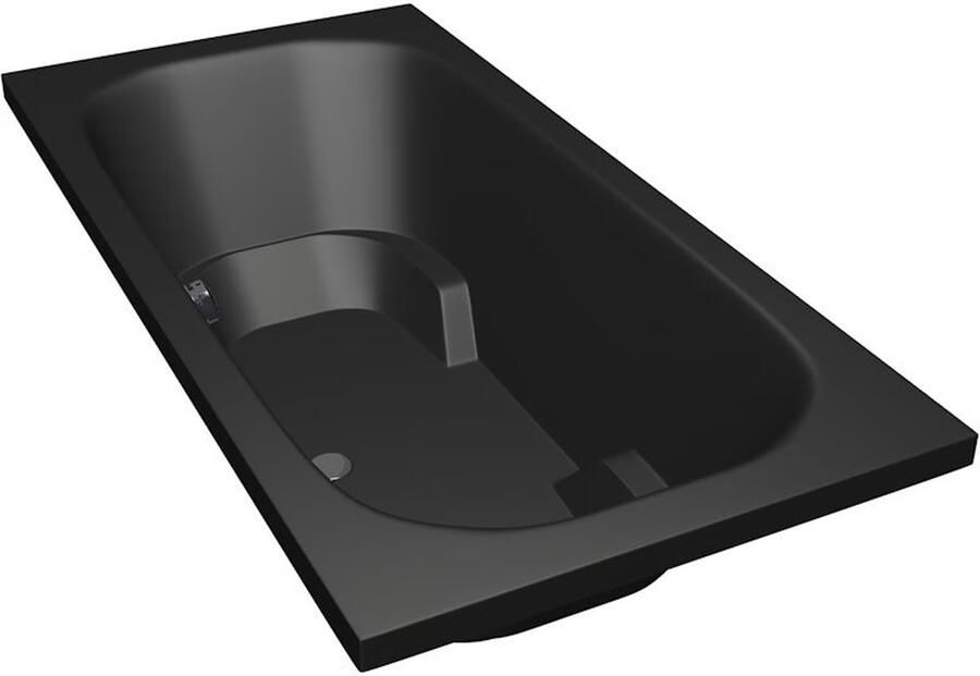 Xenz Tanga ligbad 180x90x48cm met poten zonder afvoer Acryl Ebony mat (mat zwart antraciet) 6920-29 - Foto 2