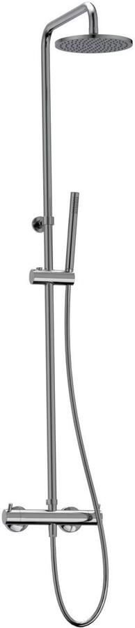 Xenz Regendouche set Duero | Opbouw | 20 cm | Thermostaatkraan | Telescopisch | Chroom - Foto 3