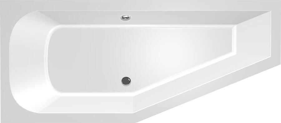 Xenz Ruimtebesparend bad Lagoon compact | Links | 160x75 cm | Incl.Badafvoer | Met overloop | Acryl | Glans wit - Foto 2