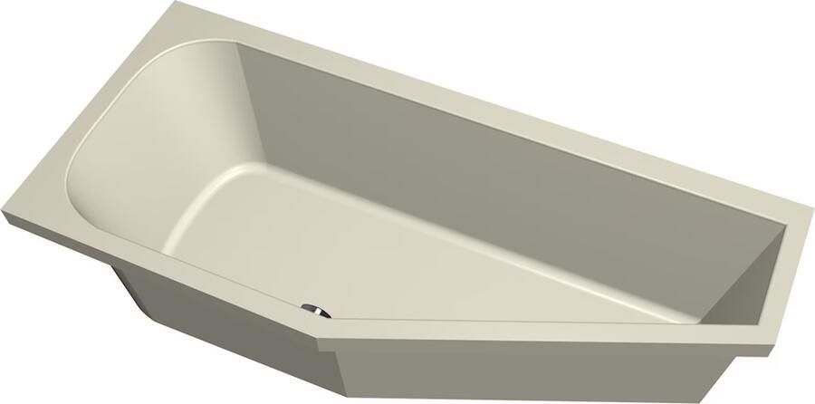 Xenz Ruimtebesparend bad Lagoon compact | Links | 160x75 cm | Incl.Badafvoer | Met overloop | Acryl | Pergamon glans - Foto 2