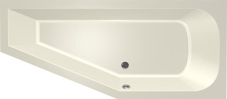 Xenz Ruimtebesparend bad Lagoon compact | Rechts | 160x75 cm | Incl.Badafvoer | Met overloop | Acryl | Pergamon glans - Foto 3