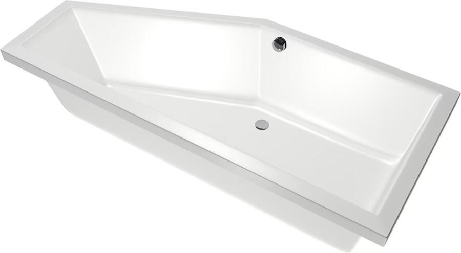 Xenz Ligbad Society compact | Links | 160x90 cm | Incl.Badafvoer | Met overloop | Acryl | Pergamon glans - Foto 9