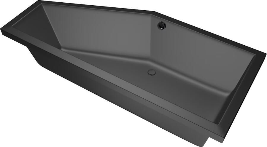 Xenz Ruimtebesparend bad Society compact | Links | 170x75 cm | Incl.Badafvoer | Met overloop | Acryl | Pergamon glans - Foto 8
