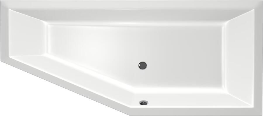 Xenz Ruimtebesparend bad Society compact | Rechts | 170x75 cm | Incl.Badafvoer | Met overloop | Acryl | Pergamon glans - Foto 8