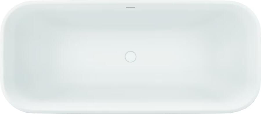 Xenz Vrijstaand bad Cristiano | 170x75 cm | Incl.badafvoer-Wit mat | Solid surface | Zwart mat-Wit mat - Foto 2