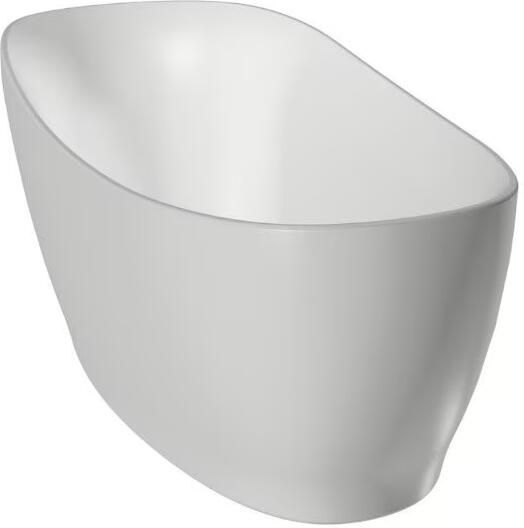 Xenz Vrijstaand bad Isa | 180x85 cm | Incl.Badafvoer-Mat wit | Sleuf overloop | Acryl | Mat wit - Foto 3