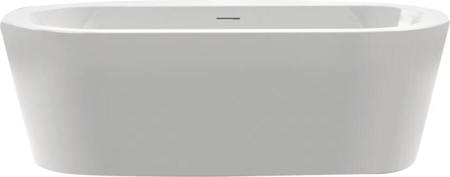 Xenz Vrijstaand bad Luca | 180x80 | Incl.Badafvoer-Mat wit | Sleuf overloop | Mat wit - Foto 2