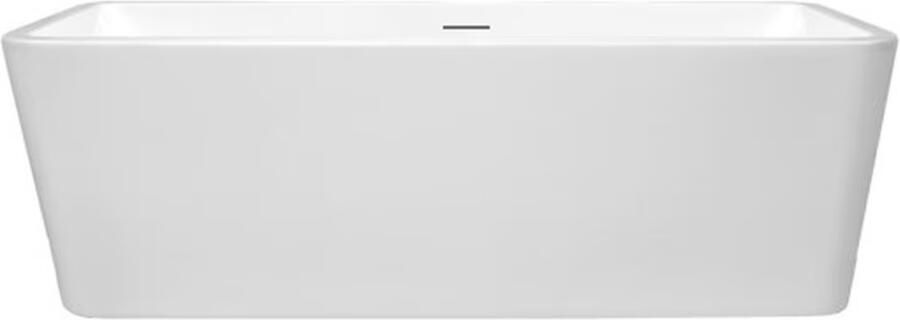 Xenz Ligbad Vrijstaand Marina Rechthoek 1-2 Persoons Duobad 80x180x60cm Acryl Hoogglans Wit met Poten en Afvoer - Foto 3