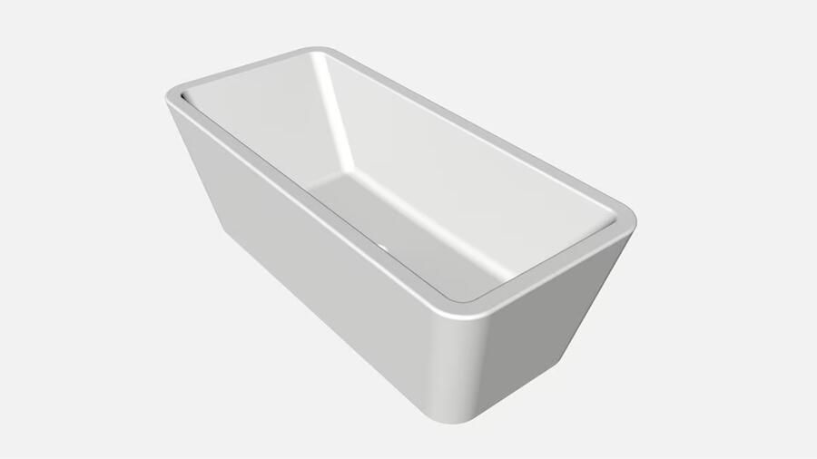 Xenz Ligbad Vrijstaand Marina Rechthoek 1-2 Persoons Duobad 80x180x60cm Acryl Hoogglans Wit met Poten en Afvoer - Foto 2