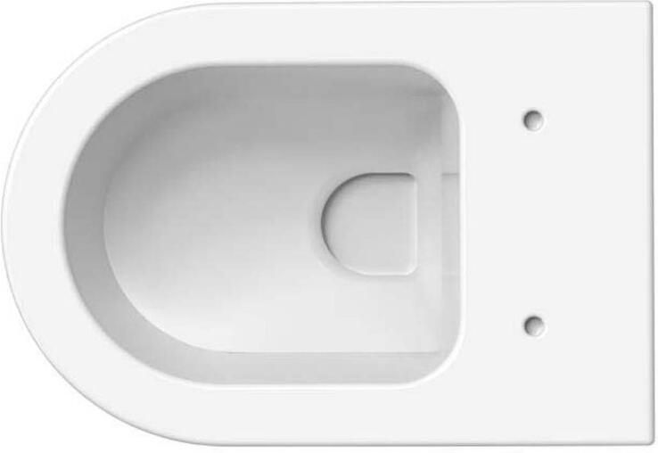 Xenz Wandcloset Gio | 52 cm | Rimless | Zonder toiletzitting | Keramiek | Wit glans - Foto 2