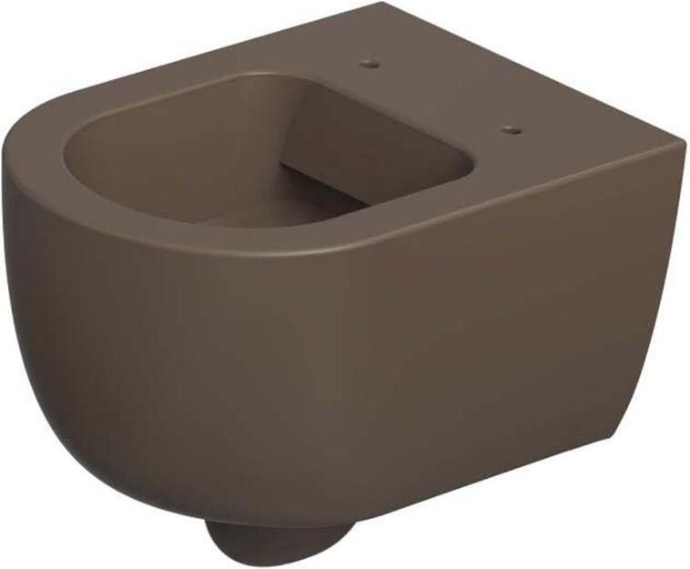 Xenz Wandcloset Gio | 47 cm | Zonder spoelrand | Zonder toiletzitting | Excl.Toiletzitting | Keramiek | Mat coffee - Foto 3