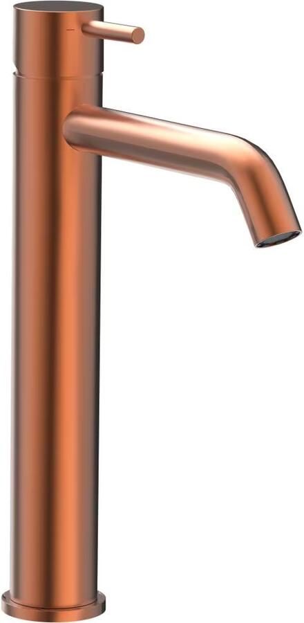 Xenz Wastafelkraan Duero | Opbouw | Mengkraan | Hoog model | Oud koper - Foto 2