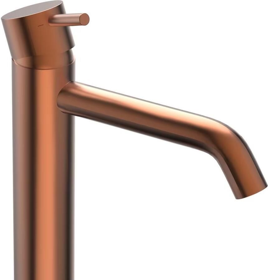 Xenz Wastafelkraan Duero | Opbouw | Mengkraan | Hoog model | Oud koper