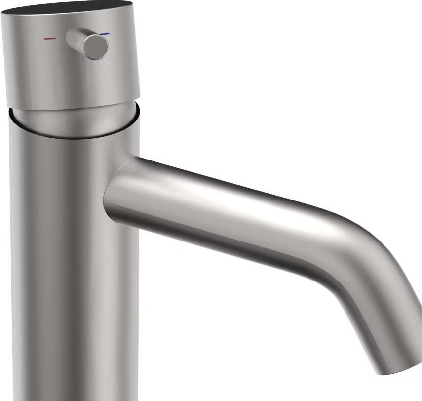 Xenz Wastafelkraan Duero | Opbouw | Mengkraan | Standaard model | Inox (rvs look)
