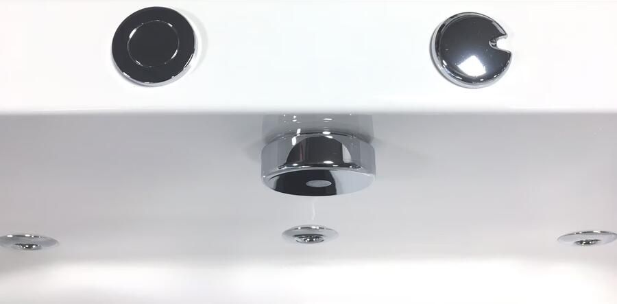 Xenz Whirlpool bad Society | 180x80 cm | Acryl | Pneumatisch | Waterjetsysteem | Glans wit - Foto 3