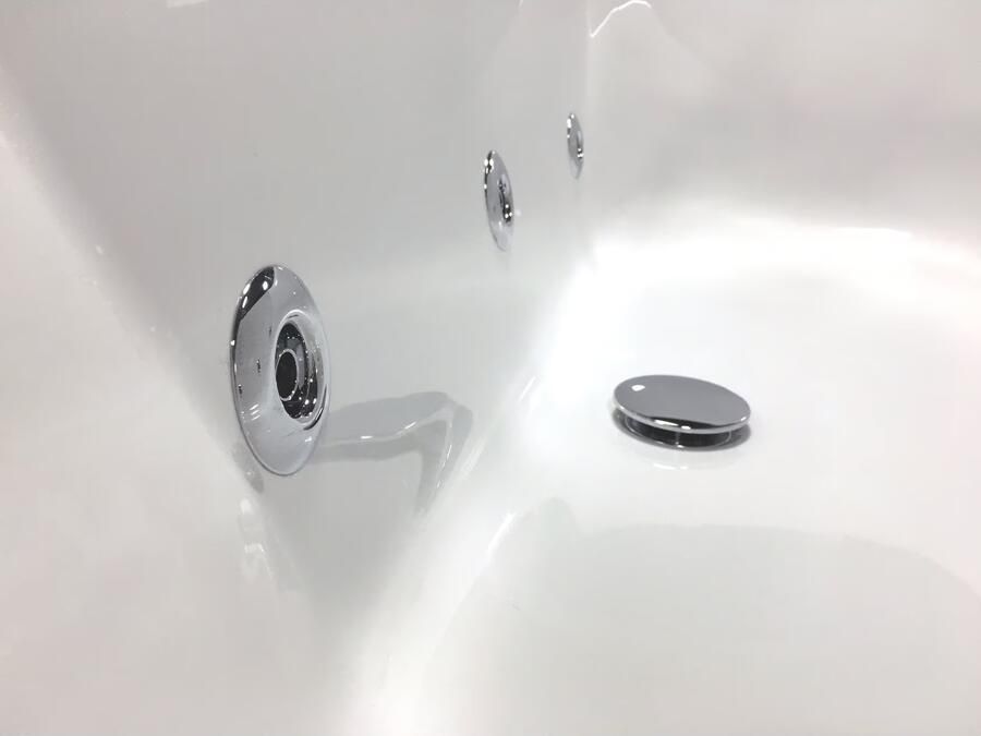 Xenz Whirlpool bad Society | 170x75 cm | Acryl | Pneumatisch | Waterjetsysteem | Glans wit