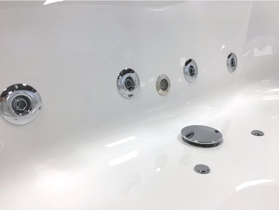 Xenz Whirlpool bad Society | 170x75 cm | Acryl | Elektronisch | Combisysteem | Glans wit
