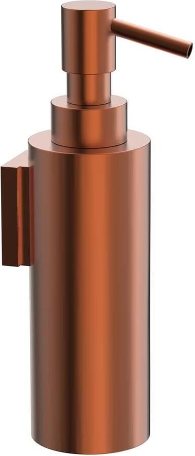 Xenz Zeepdispenser Duero | Wandmontage | Messing | Rond | Koper geborsteld - Foto 2