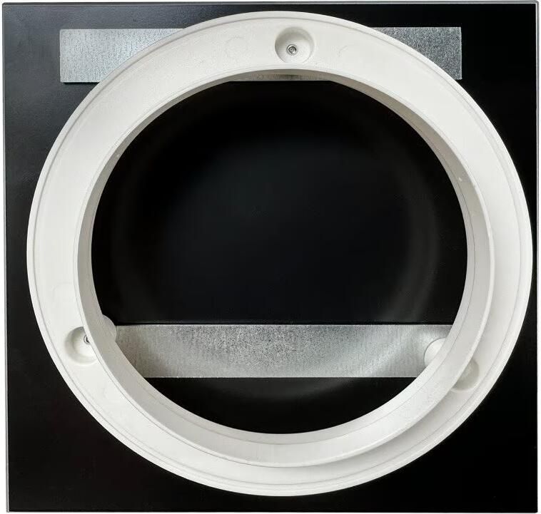Xiomara Feel Good ventilatierooster glas 2 stuks vierkant 15x15 cm grijs