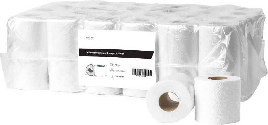 All Care Toiletpapier cellulose 2 laags 200 vel 48 rollen