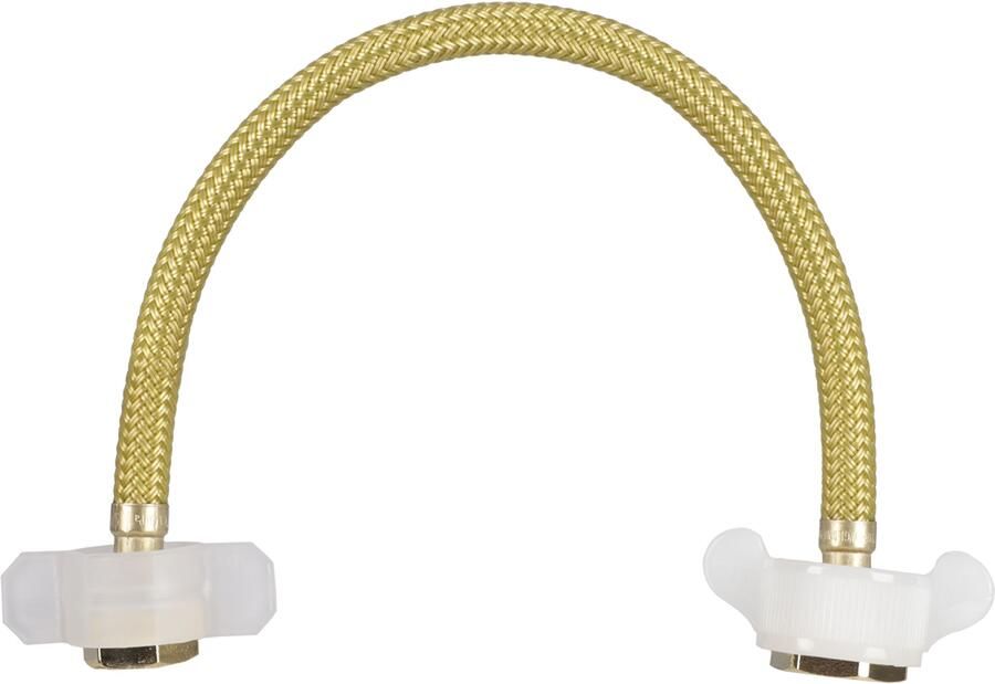 Differnz aansluitslang 30 cm voor kraan flexibel 3 8 inch naar 1 2 inch goud - Foto 1