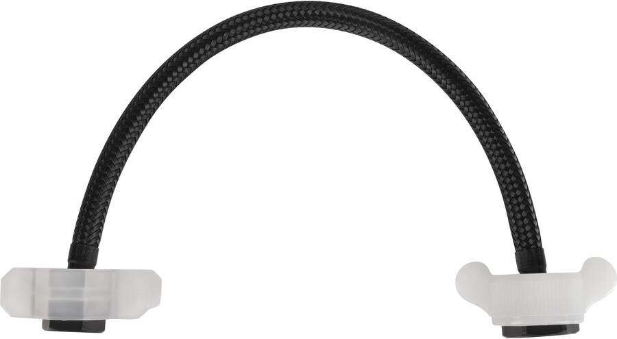Differnz aansluitslang 30 cm voor kraan flexibel 3 8 inch naar 1 2 inch zwart - Foto 2