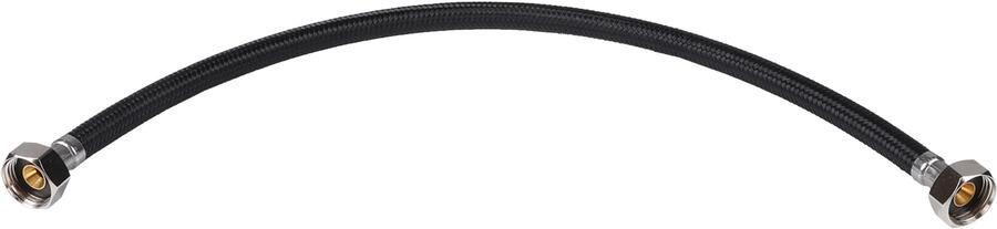 Differnz aansluitslang 50 cm voor kraan flexibel 3 8 inch naar 1 2 inch zwart