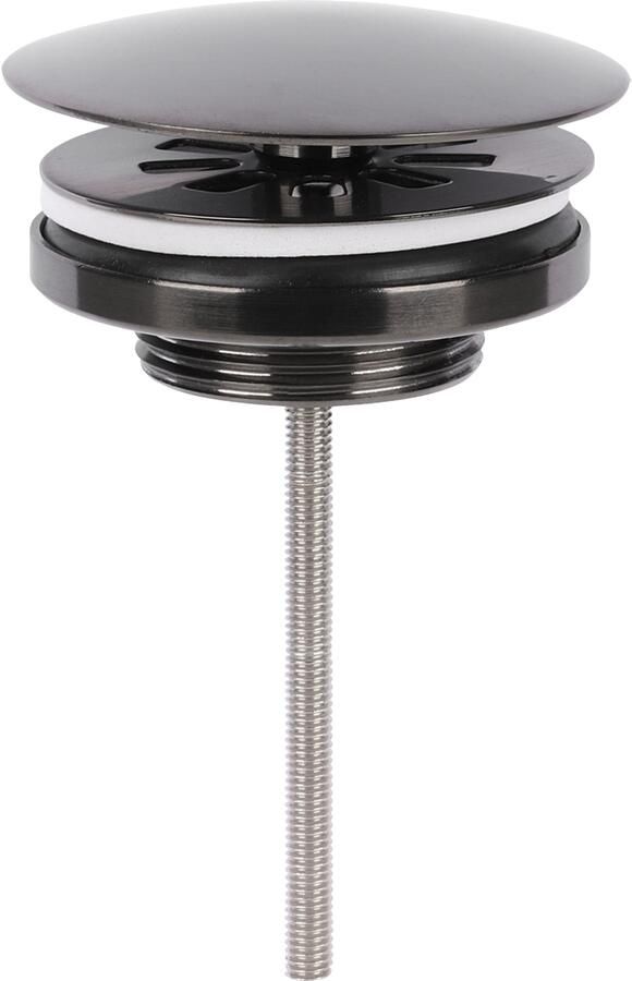 Differnz always open afvoerplug voor fontein gun metal - Foto 2