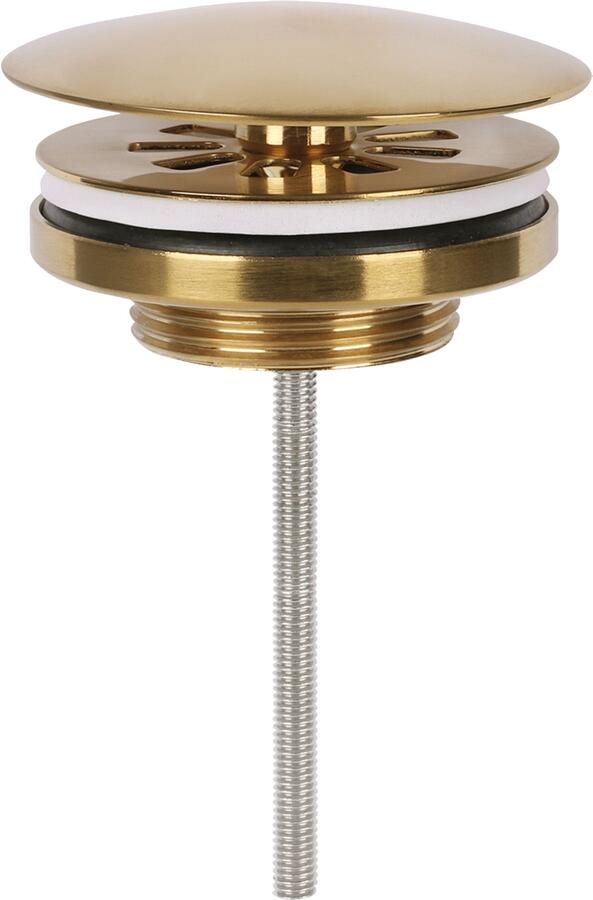 Differnz always open afvoerplug voor fontein rood koper - Foto 2