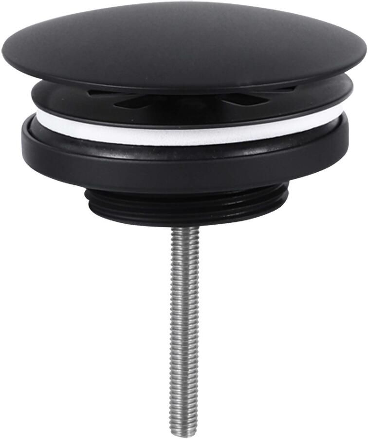 Differnz always open afvoerplug voor fontein mat zwart