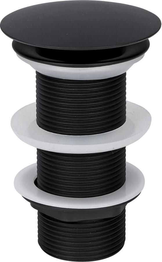 Differnz Mix & Match Always Open Afvoerplug L Mat Zwart 30.415.72