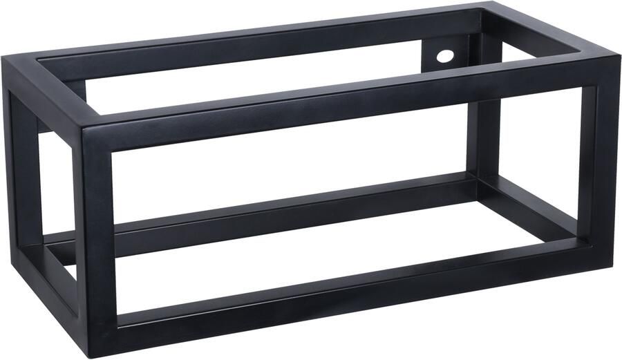 Differnz Handdoekrek Voor fontein 37.5 x 18.5 cm powder coated steel zwart 38.215.02