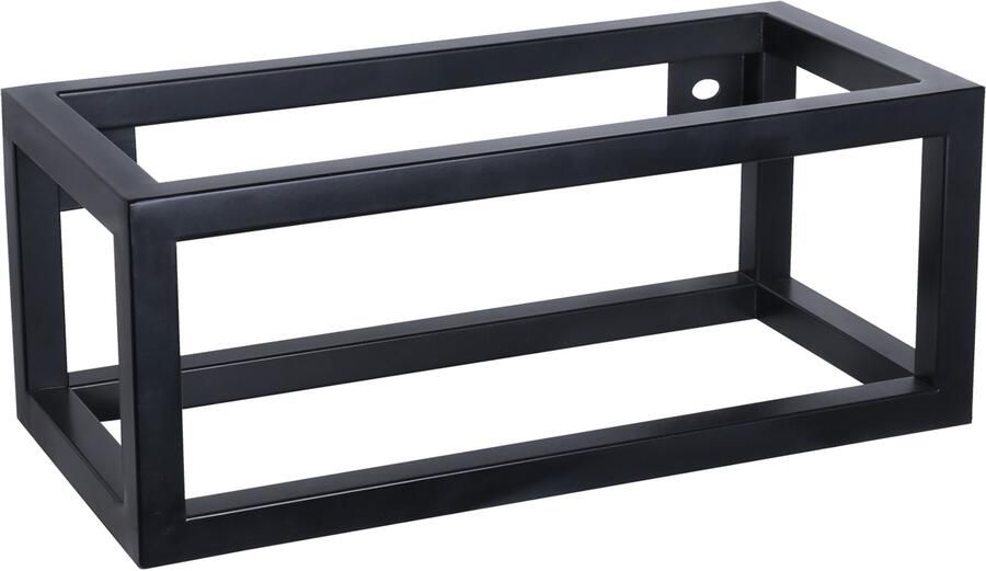 Differnz handdoekhouder voor fontein 38.5 x 18.5 cm powder coated steel mat zwart